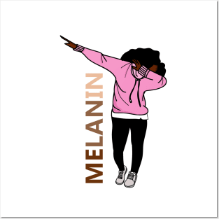 Afro Melanin Dab Dance Posters and Art